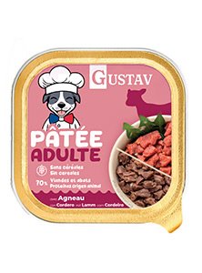 DOG GUSTAV PATE CORDERO 10 x 150 g